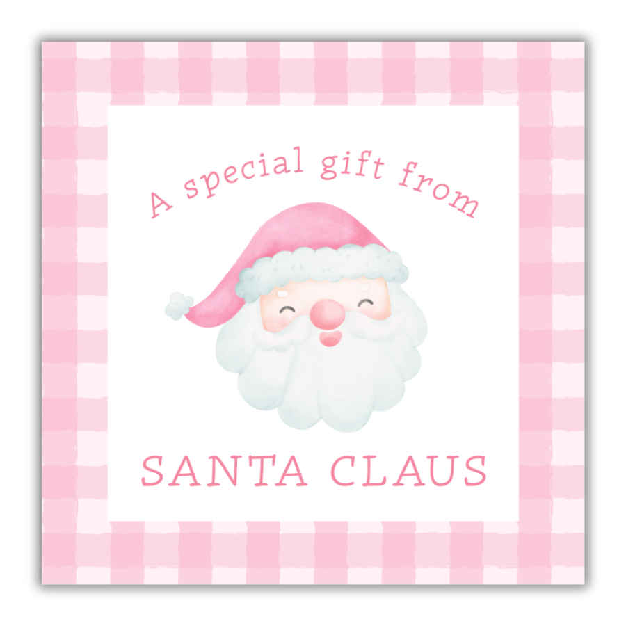 Pink Gift from Santa Gift Tags