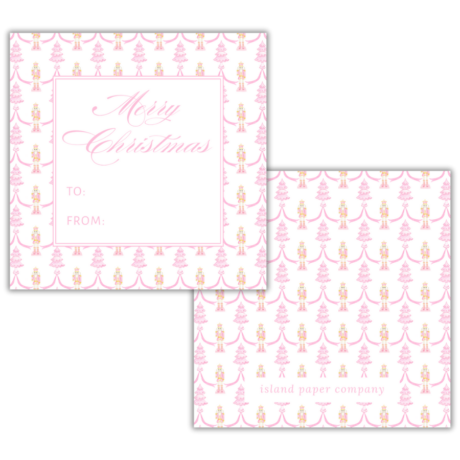 Pink Nutcracker Gift Tags