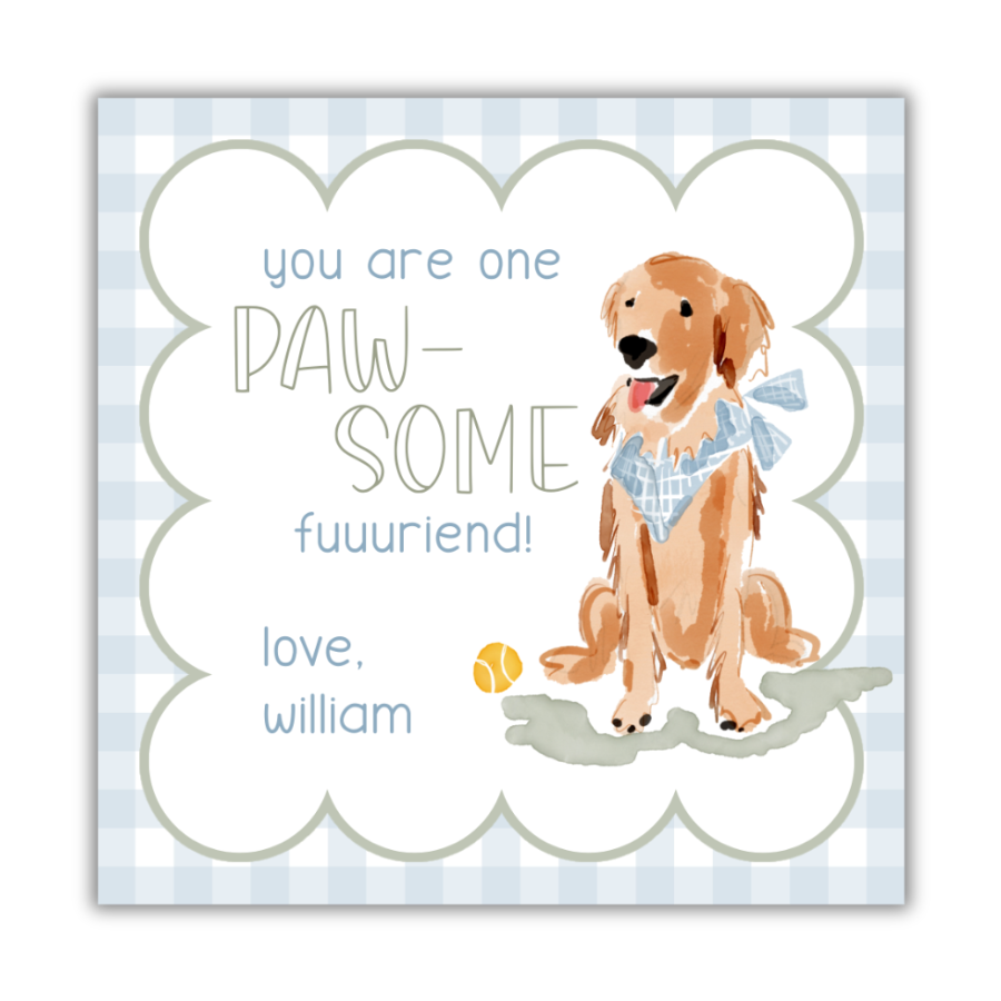 Paw-some Friend Valentines Cards