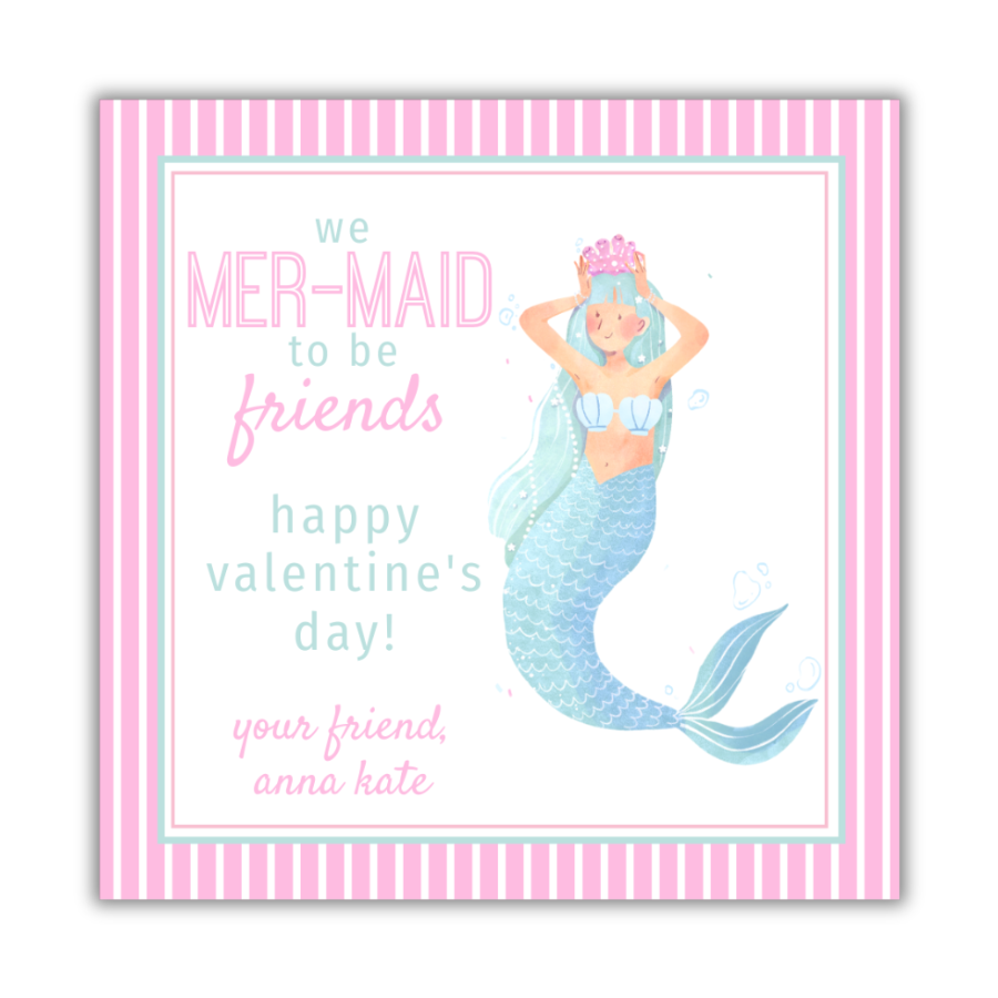 Mermaid Valentines Cards