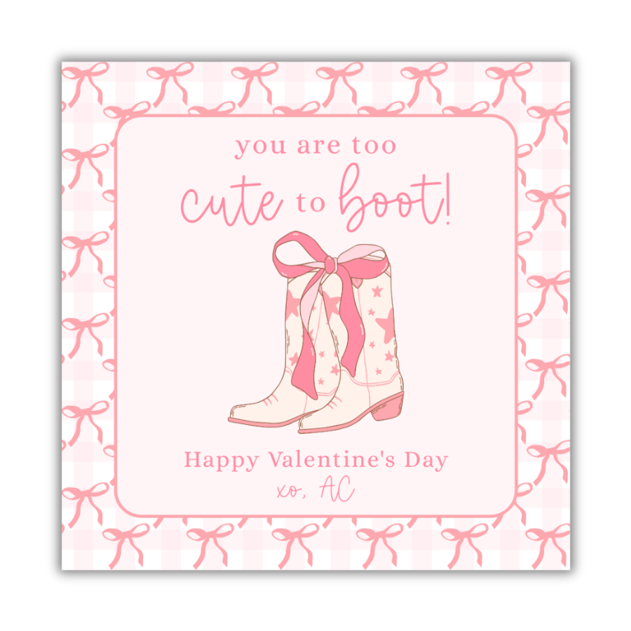 Cute to Boot Valentines Cards