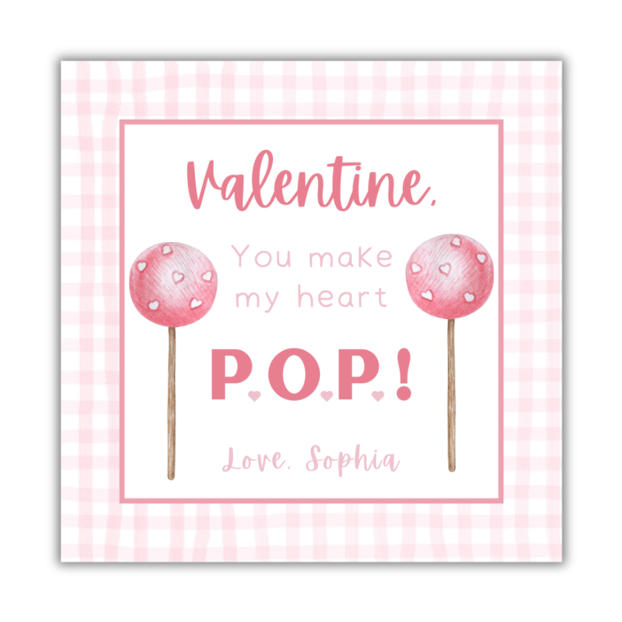 Heart Pop Valentines Cards