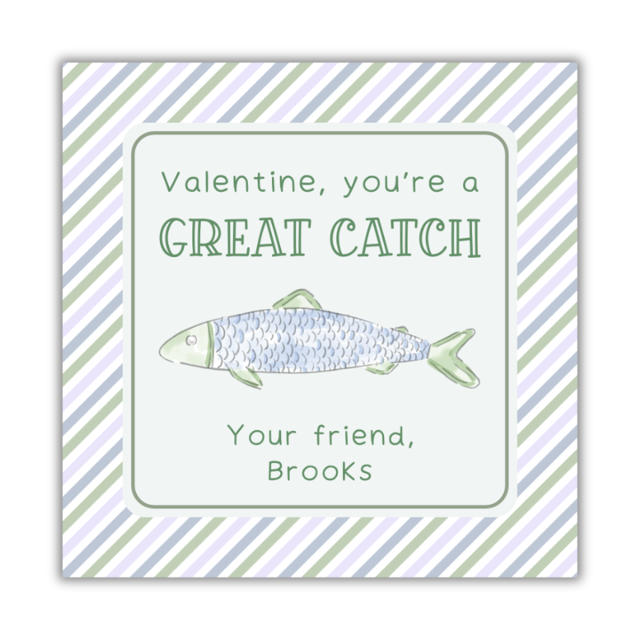 Fishing Great Catch Valentines Cards
