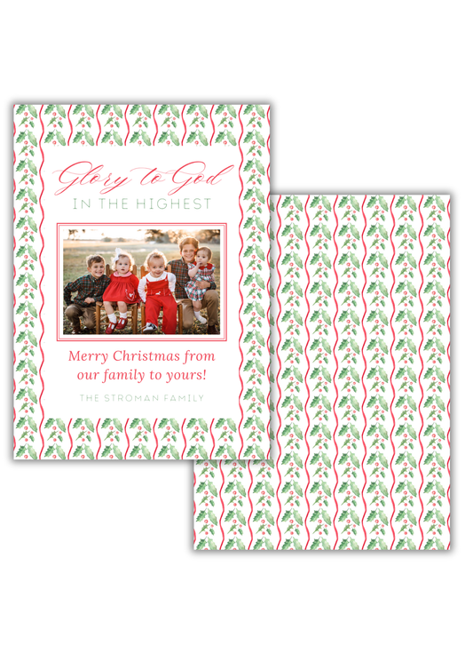Glory to God Christmas Card