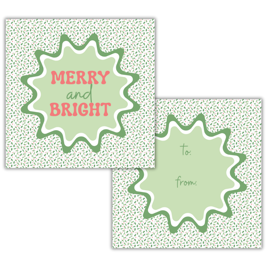 Merry and Bright Gift Tag