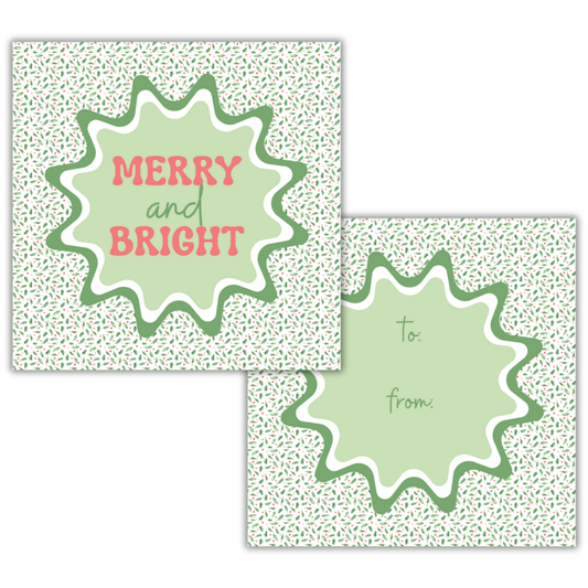 Merry and Bright Gift Tag