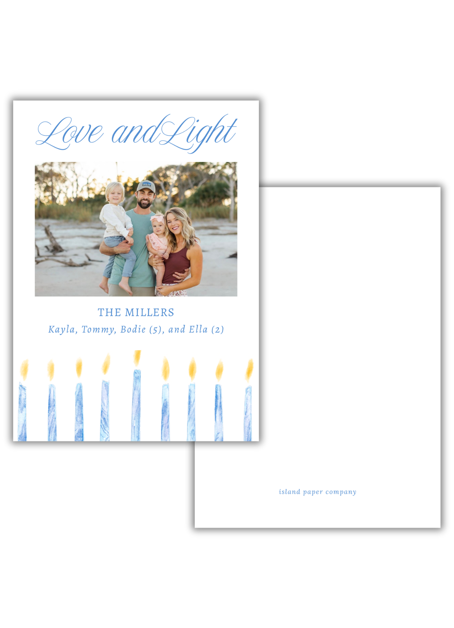 Love and Light Candles Card