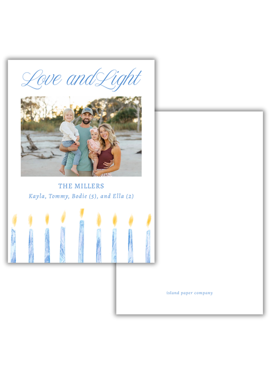 Love and Light Candles Card