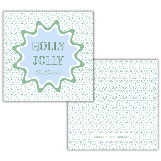 Holly Jolly Custom Gift Tag