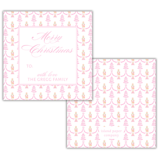 Pink Nutcracker Custom Gift Tag