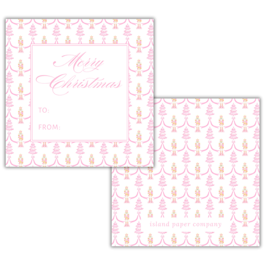 Pink Nutcracker Gift Tags
