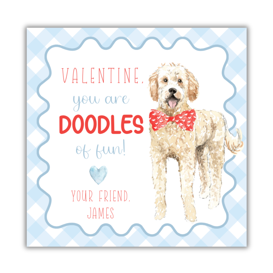 Doodles of Fun Blue Valentines Cards