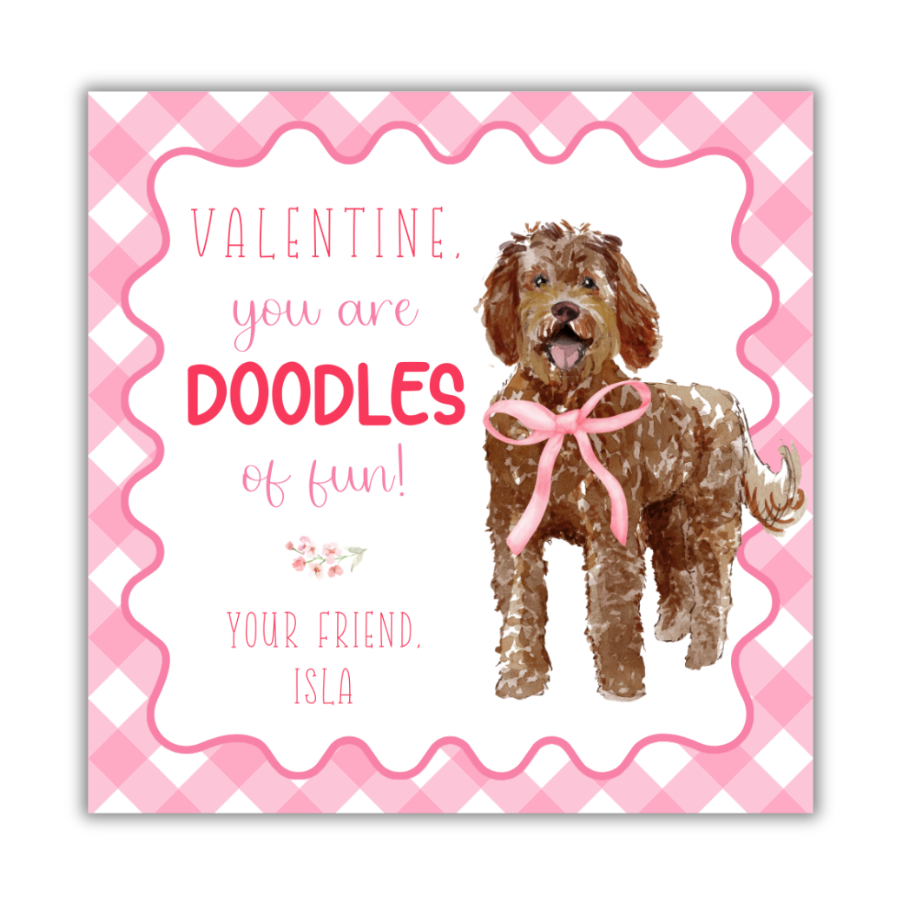 Doodles of Fun Pink Valentines Cards