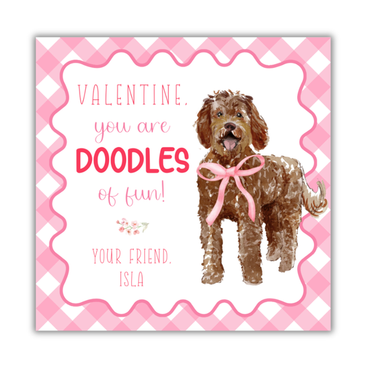 Doodles of Fun Pink Valentines Cards