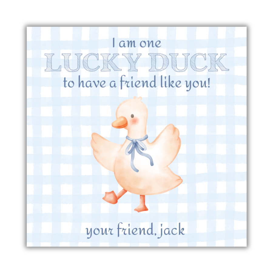 Lucky Duck Valentines Cards