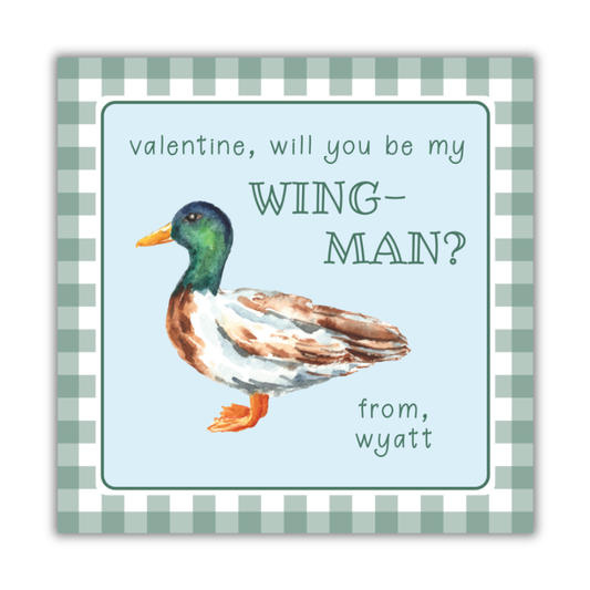 Duck - Wing Man Valentines Cards