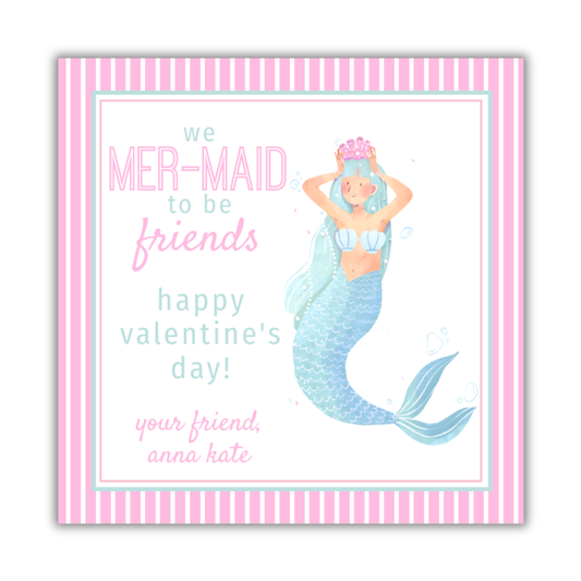 Mermaid Valentines Cards