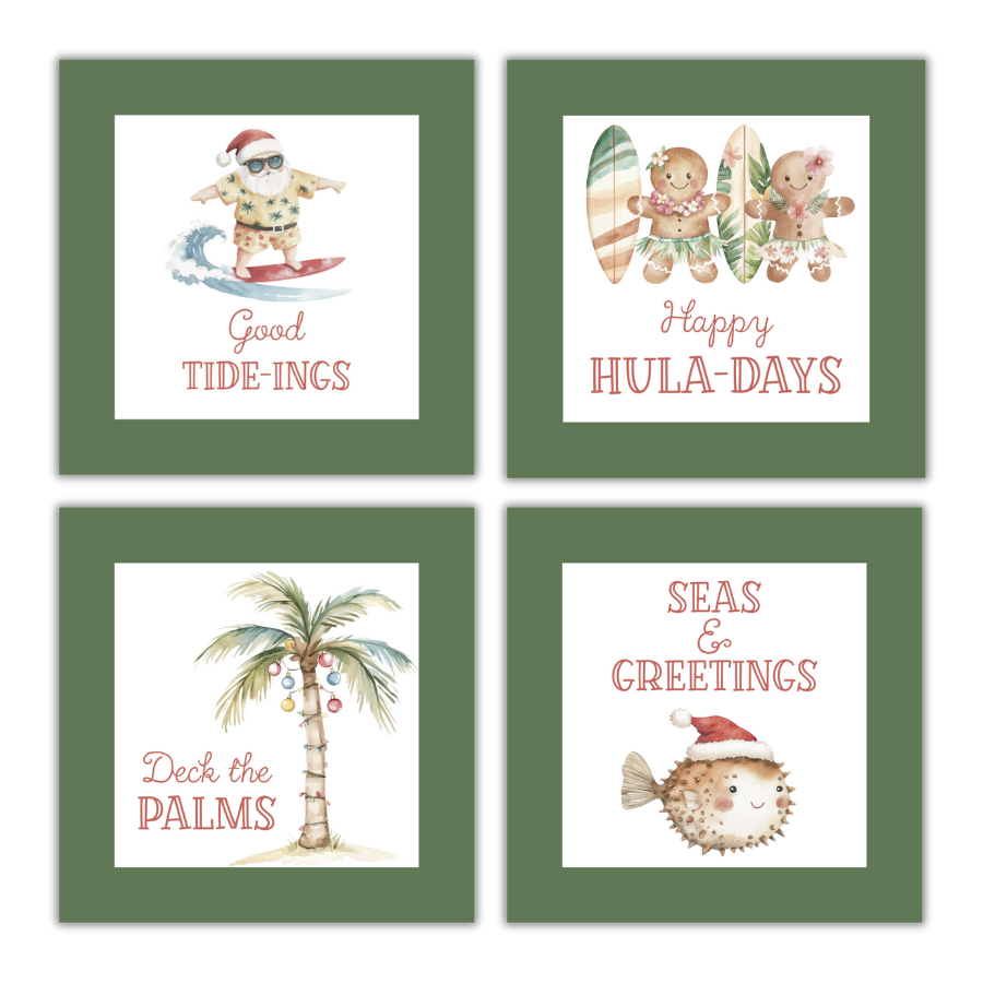 Happy HULA-DAYS Gift Tag Set