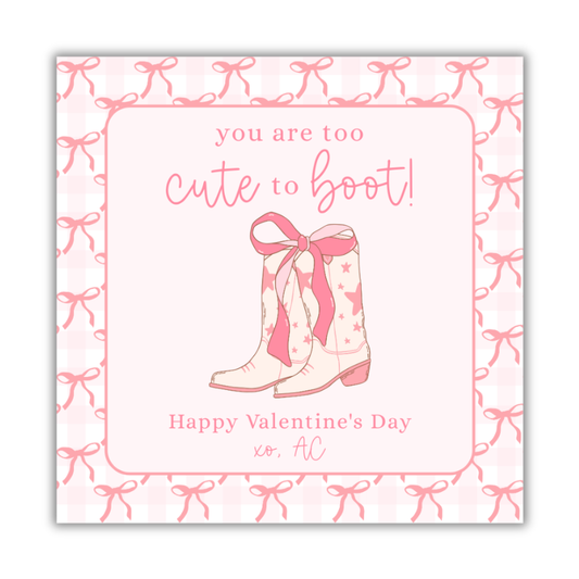 Cute to Boot Valentines Cards