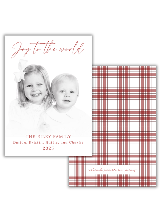 Classic Joy to the World in Red