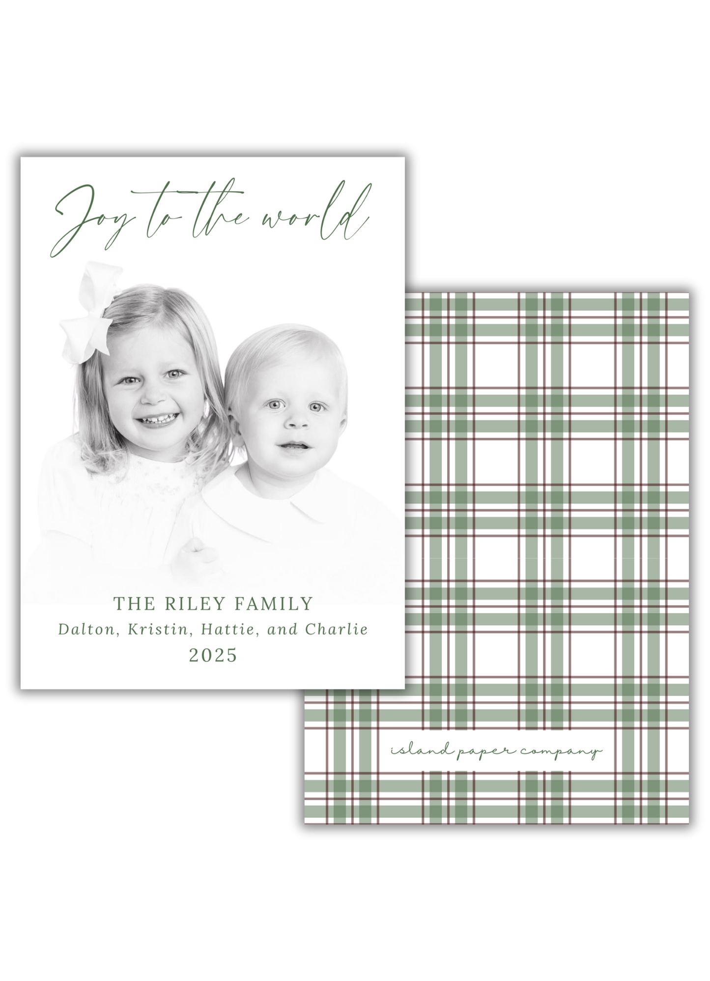 Classic Joy to the World in Green