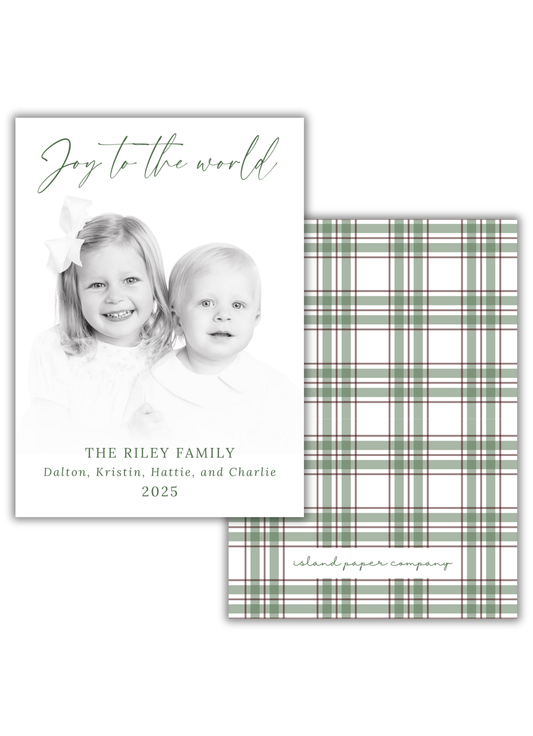 Classic Joy to the World in Green