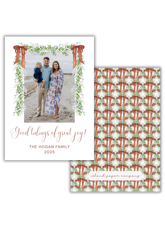 Good Tidings Copper Bow Card