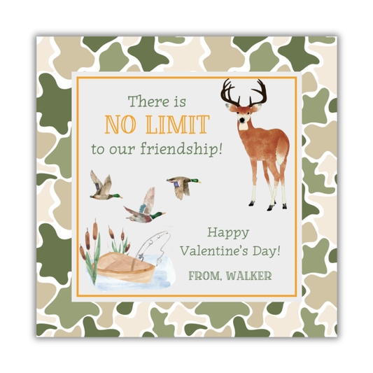 Hunting No Limit Valentines Cards
