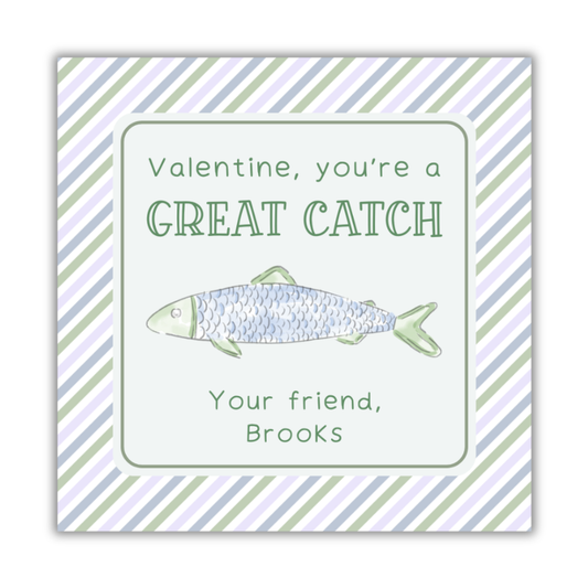 Fishing Great Catch Valentines Cards