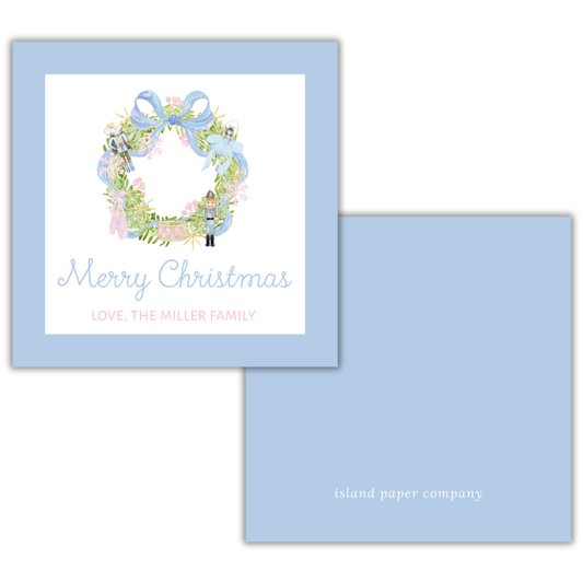 Nutcracker Wreath Custom Gift Tags