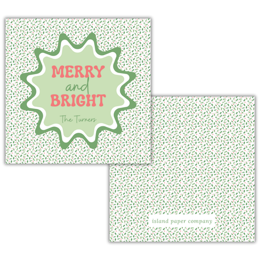 Merry and Bright Custom Gift Tag