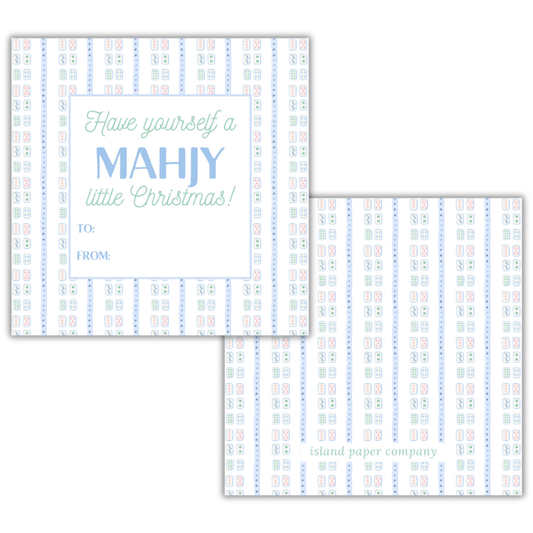 Mahjy Little Christmas Gift Tags Blue